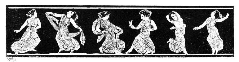 Ancient Greek painting of women dancing