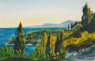 Painting of Corfu by King Charles III